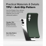 Rin gke Samsung Galaxy S25 Edge Onyx Klf-Dark Green