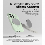 Rin gke iPhone 16 Pro Macaron MagSafe Klf-Mint