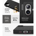 Rin gke iPhone 16 Bitmap MagSafe Klf-Black