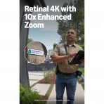 Ring Kablolu Retinal 4K PRO Akll Kap Zili (3.Nesil)-Polished Mocha