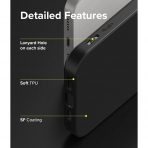 Rin gke Air-S iPhone 13 Silikon Klf-Black