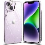 Rin gke Air-S iPhone 14 Plus Silikon Klf-Glitter Clear