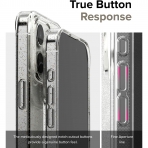 Rin gke Air Serisi Apple  iPhone 15 Pro Silikon Klf-Glitter Clear