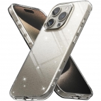 Rin gke Air Serisi Apple  iPhone 15 Pro Silikon Klf-Glitter Clear