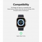 Ringke Air Sports Serisi Apple Watch Ultra Silikon Bumper Klf (49mm)-Black