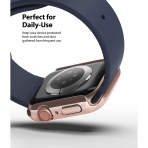 Rin gke Apple Watch 6 40mm Bumper Klf-Clear Chrome Rose Gold