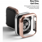 Ringke Apple Watch 6 Bumper Klf (40mm)(2 Adet)-Clear Chrome Rose Gold