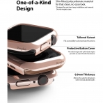 Rin gke Apple Watch 6 40mm Bumper Klf-Clear Chrome Rose Gold