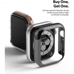 Rin gke Apple Watch 6 40mm Bumper Klf-Clear Dark Chrome