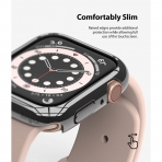 Rin gke Apple Watch 6 40mm Bumper Klf-Clear Dark Chrome