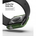 Rin gke Apple Watch 6 40mm Bumper Klf-Clear Olive Green