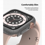 Rin gke Apple Watch 6 44mm Bumper Klf -Clear Dark Gray