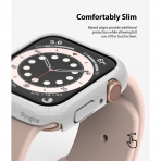 Rin gke Apple Watch 6 44mm Bumper Klf -Clear Light Gray
