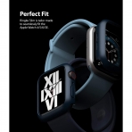 Rin gke Apple Watch 6 44mm Bumper Klf -Clear Metallic Blue