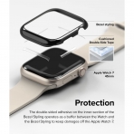 Rin gke Apple Watch 9/8/7 41mm Bumper Klf-Black