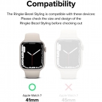 Rin gke Apple Watch 9/8/7 41mm Bumper Klf-Black