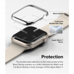 Rin gke Apple Watch 9/8/7 41mm Bumper Klf-Silver