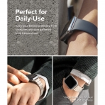 Rin gke Apple Watch 9/8/7 41mm Bumper Klf-Silver