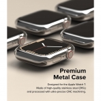 Rin gke Apple Watch 9/8/7 41mm Bumper Klf-Silver