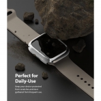 Rin gke nce Apple Watch 7 41mm Bumper Klf -Clear Chrome