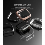 Ringke nce Apple Watch 7 Bumper Klf (41mm)(2 Adet)-Clear Chrome