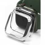 Ringke nce Apple Watch 7 Bumper Klf (41mm)(2 Adet)-Clear Chrome
