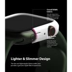 Rin gke nce Apple Watch 7 41mm Bumper Klf -Clear White