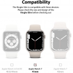 Ringke nce Apple Watch 7 Bumper Klf (41mm)(2 Adet)-Clear White