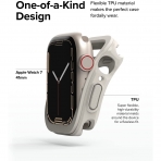 Rin gke Apple Watch 7 41mm Silikon Bumper Klf -Warm Gray