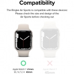 Ringke Apple Watch 7 Silikon Bumper Klf (41mm)-Warm Gray