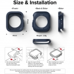 Rin gke Apple Watch 7 41mm Silikon Bumper Klf -Navy