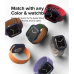 Rin gke Apple Watch 7 41mm Silikon Bumper Klf -Navy