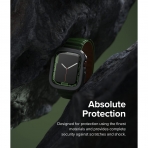 Rin gke Apple Watch 7 41mm Silikon Bumper Klf -Dark Gray
