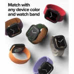 Rin gke Apple Watch 7 41mm Silikon Bumper Klf -Black
