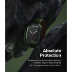Rin gke Apple Watch 7 41mm Silikon Bumper Klf -Dark Green