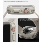 Rin gke Apple Watch 7 45mm Silikon Bumper Klf -Warm Gray