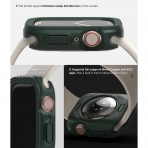 Ringke Apple Watch 7 Silikon Bumper Klf (45mm)-Dark Green