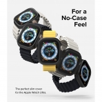 Rin gke Apple Watch Ultra/2.Nesil 49mm Bumper Klf-Clear Matte Black
