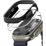 Rin gke Apple Watch Ultra/2.Nesil 49mm Bumper Klf-Clear Matte Black