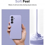 Rin gke Galaxy S24 MagSafe Silikon Klf-Lavender