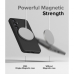 Rin gke Galaxy S24 MagSafe Silikon Klf-Black