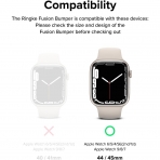 Rin gke Apple Watch Ultra 2. Nesil Bumper Klf -White