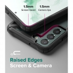 Ringke Fusion-X Serisi Samsung Galaxy S22 Kılıf -Camo Black