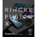 Ringke Fusion-X Serisi Apple iPhone 15 Klf-Camo