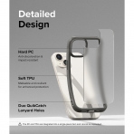 Ringke Fusion Bold Serisi Apple iPhone 15 Klf-Matte Gray