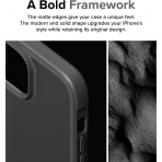 Ringke Fusion Bold Serisi Apple iPhone 15 Klf-Matte Gray