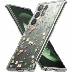 Rin gke Fusion Design Serisi Galaxy S23 Ultra Klf-Dry Flowers