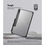 Rin gke Fusion Blmeli Samsung Tab S8 Klf-Smoke Black