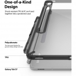 Rin gke Fusion Blmeli Samsung Tab S8 Klf-Smoke Black