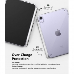 Rin gke Fusion iPad Mini 6 Kalem Blmeli Klf-Clear